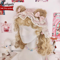 Pre-order ~ Sheep & Bear ~ Lovely Beret Hat by Alice Girl