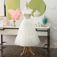 Long Hoopless Lolita Petticoat Mesh Casual Cosplay Underskirt
