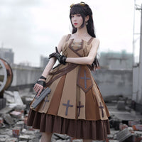 The Dawn ~ Steampunk Military Style Lolita Dress Cool Army Uniform by YLF