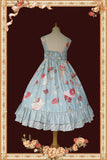 Christmas Donut ~ Sweet Printed Lolita Dress High Waisted Casual Summer Dress by Infanta