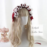 Angel's Street ~ Sweet Lolita Hairband Ruffled Headpiece with Bow