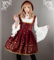 Swan Lake ~ Thick Velvet Lolita Jumper Skirt for Girl Short Skirt