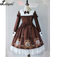 Bedtime Book ~ Sweet Printed Long Sleeve Lolita Dress by Magic Tea Party