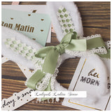 LOLITA Handmade Rabbit Ears Headband KC Multicolored Cute Plaid Cosplay Hairband