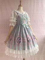 Sweet Rose Lover Printed Lolita JSK Dress Sleeveless Midi Dress by Yiliya