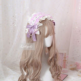 Japanese Mori Girl Lolita Hairband Sweet Lace Headdress with Detachable Chain