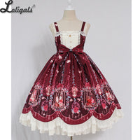 Cage in Dream ~ Sweet Lolita JSK Dress Printed Sleeveless Party Dress by Alice Girl ~ Pre-order