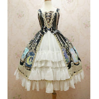 New Lolita JSK Dress Sweet Crystal Rabbit Series Chiffon Dress By Yiliya