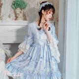 Swan Lake ~ Sweet Flare Sleeve Lolita Party Dress by Magic Tea Party