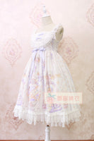 Sweet Lolita Casual Dress ~Angel's Book Printed Midi Dress by Alice Girl ~ Pre-order