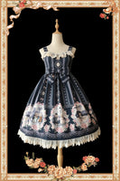 Dating Bears ~ Sweet Printed Lolita Dress Sleeveless Knee Length Dress by Infanta