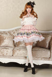 Lolita Sweet Princess Fairy Tale Land Pink Alice's Tea Party Series Short Skirt for Girl