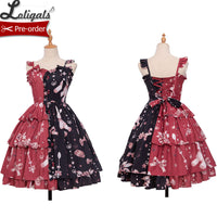 Chocolate Bunny ~ Punk Contrast Color Printed Lolita JSK Dress by Magic Tea Party ~ Pre-order
