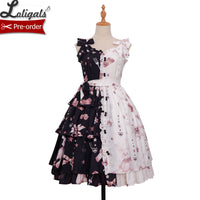 Chocolate Bunny ~ Punk Contrast Color Printed Lolita JSK Dress by Magic Tea Party ~ Pre-order