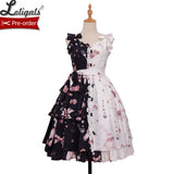Chocolate Bunny ~ Punk Contrast Color Printed Lolita JSK Dress by Magic Tea Party ~ Pre-order