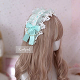 Japanese Mori Girl Lolita Hairband Sweet Lace Headdress with Detachable Chain