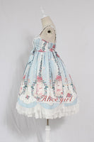 Cage in Dream ~ Sweet Lolita JSK Dress Printed Sleeveless Party Dress by Alice Girl ~ Pre-order