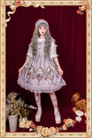 Sweet Cinderella Printed Lolita Mini JSK Dress Casual Short Dress by Infanta
