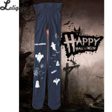 2019 Halloween Tights with Little Devil Print Gothic Lolita Pantyhose