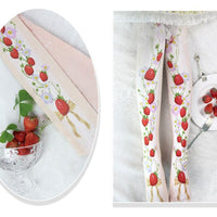 Branded Strawberry Garden & Star Printed Lolita Tights Sweet 80D Summer Pantyhose