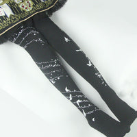 Lolita Tights Sweet 120D Lolita Stockings ~Distant Monsoon Patterned Lolita Pantyhose by Yidhra ~ Pre-order