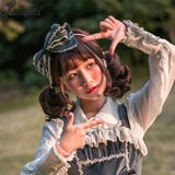 Honey Sugar ~ Sweet Corduroy Lolita Head Bow by Infanta ~ Pre-order