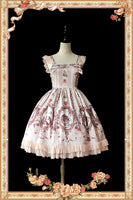 Sweet Cinderella Printed Lolita Mini JSK Dress Casual Short Dress by Infanta