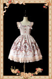 Sweet Cinderella Printed Lolita Mini JSK Dress Casual Short Dress by Infanta