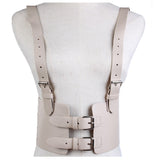 Steampunk Women's Strap Harness Vintage Waist Cincher with Straps Wide Corset Belt