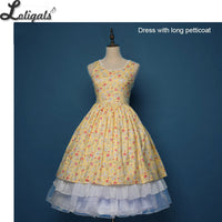 Sweet Lolita Covertible Hoop Skirt Black/White Short Cosplay Petticoat Underskirt