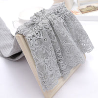 Classic Striped Pattern Thigh High Stockings Sweet Japanese Lace Sexy Cotton Over The Knee Stockings
