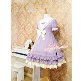 Classic Sailor Style Short Sleeve Lolita Dress by Strawberry Witch