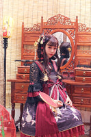 Returning Crane ~ Printed Kimono Style Lolita JSK Dress by Alice Girl ~ Pre-order