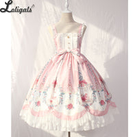 Cage in Dream ~ Sweet Lolita JSK Dress Printed Sleeveless Party Dress by Alice Girl ~ Pre-order