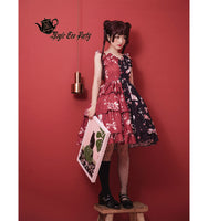 Chocolate Bunny ~ Punk Contrast Color Printed Lolita JSK Dress by Magic Tea Party ~ Pre-order