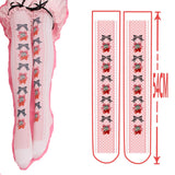 Sweet Lolita Thigh High Stockings Kawaii 100D Printed Velvet Long Stockings for Girl 9 Patterns
