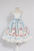 Cage in Dream ~ Sweet Lolita JSK Dress Printed Sleeveless Party Dress by Alice Girl ~ Pre-order