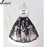 Sweet Lolita Casual Dress ~Angel's Book Printed Midi Dress by Alice Girl ~ Pre-order