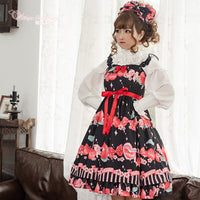 The Peach ~ Sweet Printed Princess Casual Lolita JSK Dress by Magic Tea Party ~ Pre-order