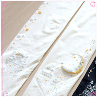 Beautiful Castle of Starry Night Patterned Tights Women's 80D Pantyhose