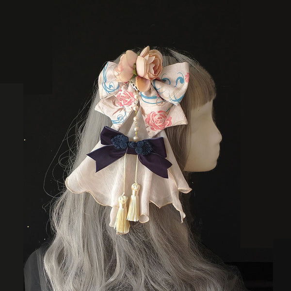 Spring in Pear Orchard ~ Chinese Style Lolita Headdress by Infanta ~ Pre-order