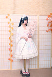 Returning Crane ~ Printed Kimono Style Lolita JSK Dress by Alice Girl ~ Pre-order