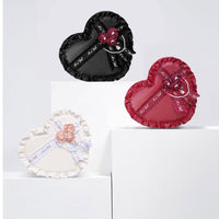 Sweet Heart Shaped Cross Body Bag Mori Girl Pearl Chain Lolita Bag by Lovely Lota