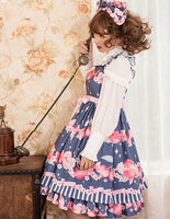 The Peach ~ Sweet Printed Princess Casual Lolita JSK Dress by Magic Tea Party ~ Pre-order