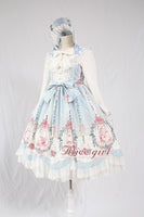 Cage in Dream ~ Sweet Lolita JSK Dress Printed Sleeveless Party Dress by Alice Girl ~ Pre-order