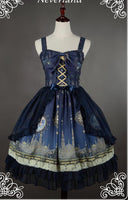 Mystery Arabian Night Printed Sleeveless Lolita Jumper Skirt for Girl