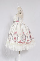 Cage in Dream ~ Sweet Lolita JSK Dress Printed Sleeveless Party Dress by Alice Girl ~ Pre-order