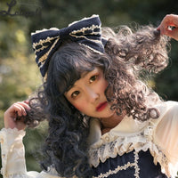 Honey Sugar ~ Sweet Corduroy Lolita Head Bow by Infanta ~ Pre-order