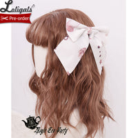 Chocolate Bunny ~ Sweet Lolita Hair Bow Hairpin by Magic Tea Party ~ Pre-order