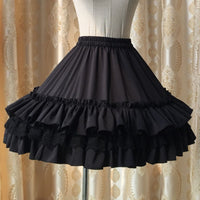 Chiffon Lolita Petticoat Sweet Girl's Ruffled Lace Trimming Pettiskirt